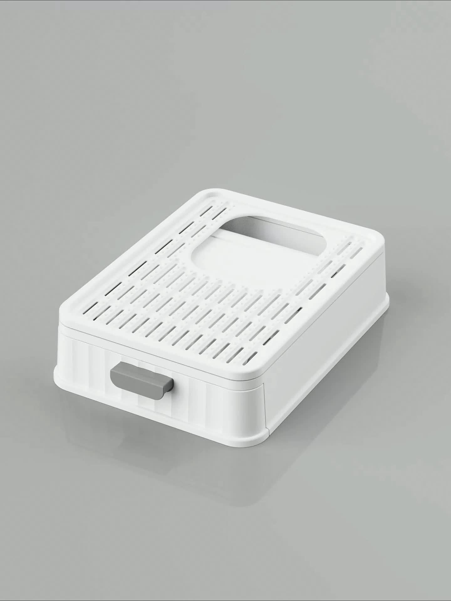 [Large Odorless Cat Litter Box] Large Enclosed Cat Litter Box with Lid Cover Hooded Odorless Cat Toilet with Litter Scoop Cat Self Groomer Deodorizer Filter