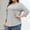 Gray(Trending), variant on Mingw Womens Shirts Gray,Plus Size 3/4 Sleeve Clothes Comfortable Blouses Swing Tunic Crewneck Loose Clothing Shirt for Everyday Wear