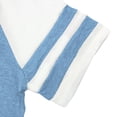 thumbnail image 3 of NISVIYA Summer Plus Size Tops for Women Baseball Shirts Striped Tunics Woman Jersey T-shirts Blue, 3 of 5