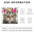 thumbnail image 5 of Orinice Cute Cat Graphic Decorative Throw Pillow Cover for Home Couch Living Room Bed Sofa - High-Quality Autumn Theme Printed on Both Sides - 1PC 18x18in, 5 of 5