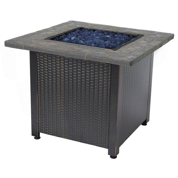 Endless Summer 30,000 BTU LP Gas Fire Pit Table with Fire Glass