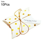 Funie 10Pcs Dots Stripes Food Cookies Boxes Birthday Party Xmas Gift Packaging Tool
