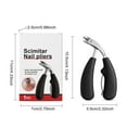 thumbnail image 4 of Nail Stuff for Beginners, Heavy-Duty Nail Clippers With Ergonomic Handle Stainless Steel Blade Thick Nails Toenail Clippers For Men Women And Seniors 1pc, Christmas Birthday Gifts for Women, 4 of 10