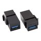 thumbnail image 4 of Keystone Jack USB 3.0 Inserta Adaptador de conector a Negro, 4 of 8