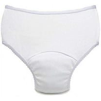 Comfort Finds Ladies Reusable Incontinence Panty 6oz - White - Small 25-27 - Single Unit