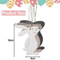 thumbnail image 2 of 6 Pieces Easter Wooden Bunny Decorations, Easter Bunny Pendant, Wooden Easter Decorations, Easter Wooden Ornaments, for Decoration and Gifts 26-27s, 2 of 5