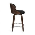 thumbnail image 4 of Dycanpo 26"Swivel Bar Stools, Wood Counter Height Bar Stools Set of 3 for Home Kitchen, Black, 4 of 6