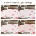 thumbnail image 7 of ODIKA 5'x7' Washable Area Rug Easy Care, Non-Shedding, Pet Friendly, Pink Coquette Ribbon Symmetrical Bordered Lattice Layout for Small Living Room, Bedroom, 7 of 7