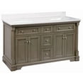 thumbnail image 7 of Sydney 60" Double Bathroom Vanity with Weathered Gray Cabinet and Engineered Marble Top, 7 of 7