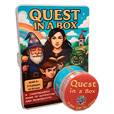 Quest in a Box – Cooperative Storytelling Card Game for Families & Parties