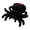 Black, variant on Soft Jumping Spider Plush Giant Spider Stuffed Animal Toy 9.8inch Cute Realistic Huggable Large Plush Throw Pillow Doll Gift for Kids Sofa Room Decor