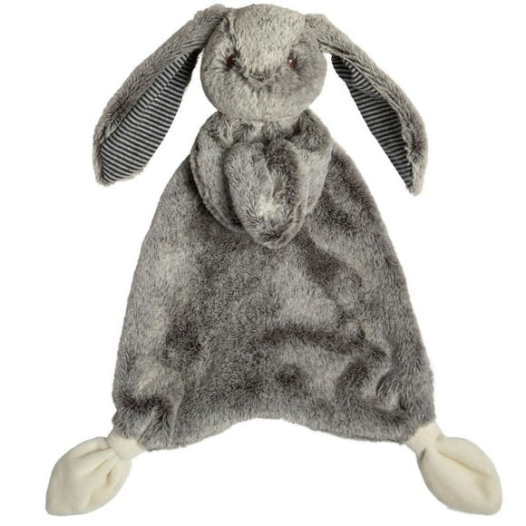 Mary Meyer - Baby, Infant, Toddler - Silky Grey Bunny Lovey - Security Blanket - Machine Washable - 13"