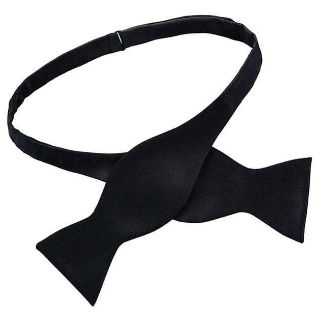 Stylish Men Bowties Solid Color Plain Silk Self Bow Ties Fashionable