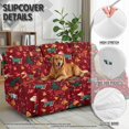 thumbnail image 6 of ZIATUBLES 8 PCS Recliner Sofa Covers for 3 Seater Counch, Soft Stretch Recliner Chair Covers with Elastic Bottom Christmas Furniture Decor Slipcovers for Living Room, Christmas Dachshund Red, 6 of 9