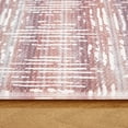 thumbnail image 5 of TOWN & COUNTRY BASICS Comfort Plus Boho Geo Anti Fatigue Comfort Mat, Kitchen Mat, Standing Desk Mat, Dorm Room Rug, Non-Slip Backing, Maroon, 18"x39", 5 of 12