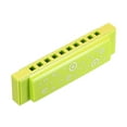 thumbnail image 5 of Uxcell Translucent Harmonica Assorted Colors 10 Holes Green ABS Harp Mouth 2 Pack, 5 of 6