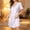 Purple, variant on Blmnix Sleep Shirts for Women Silk Nightgown Sleepshirts Short Nightgowns Chemise Above-the-Knee Beige Short Sleeve V-Neck Moomoo Nightgowns for Women
