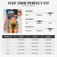 thumbnail image 2 of Athletic Shorts for Women, Sky Golden Sunflower Field Seam Womens Shorts High Waisted Sport Running Workout Gym, 2 of 8