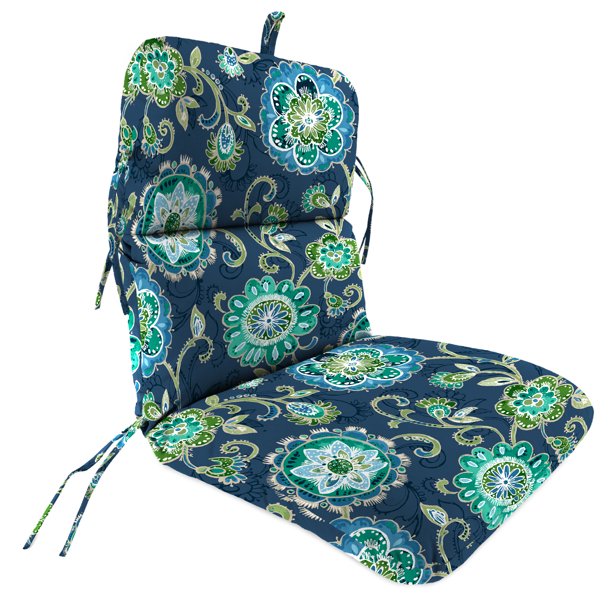 Jordan Manufacturing 45" x 22" Fanfare Capri Blue Floral Rectangular