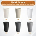 thumbnail image 3 of 24 Count 20oz Durable Plastic Cups Set, Unbreakable Stackable Drinking Glasses for Indoor Outdoor Use, BPA-Free Microwave Safe, 6 Colors Including Black, 3 of 7
