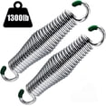 thumbnail image 1 of 2 resortes para silla de hamaca, resortes columpio de porche de primera calidad que soportan hasta 1300 libras, resortes cromados de alta resistencia para colgar sillas, montaje en techo, 1 of 5