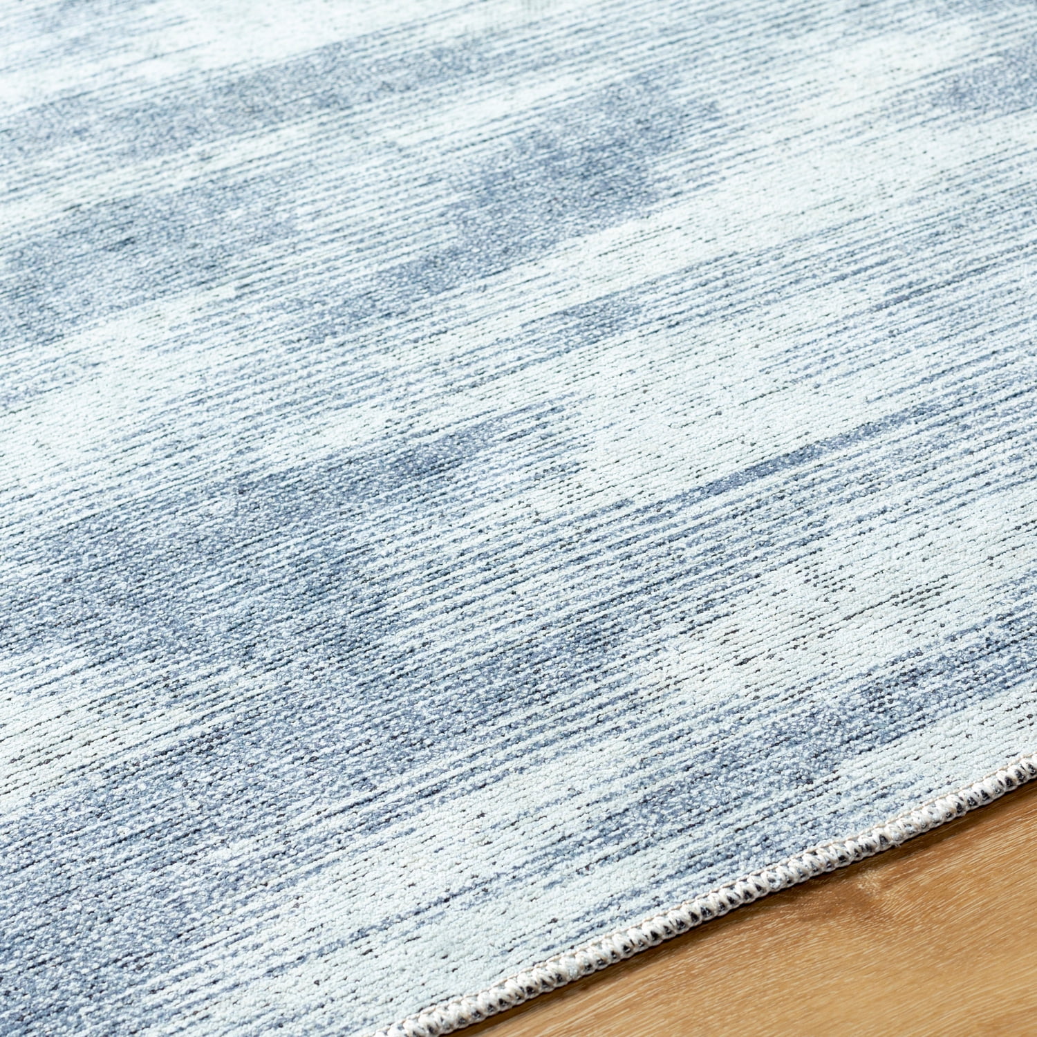 (2 pack) Better Homes & Gardens Broken Ikat Runner Washable Non-Skid Area Rug, Blue, 2'5" x 7'