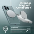 thumbnail image 4 of Magnetic for iPhone 15 Pro Case, [Compatible with MagSafe] [Full Camera Protection] Shockproof Protective Slim Translucent Matte Phone Case for iPhone 15 Pro 6.1'', Feiquan Green, 4 of 14