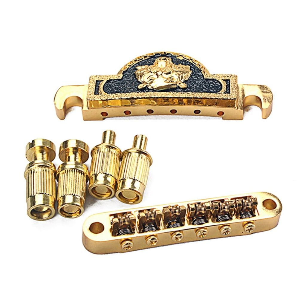 Miiottaa Roller Saddles Guitar Bridge Tailpiece Electric Guitar Bridge Easy to Install