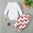 thumbnail image 4 of AJIWYH Baby Unisex Autumn Valentine's Day Print Long Sleeve Romper Bosyduit Pants Outfits Clothes Baby Girl Gifts (White,18-24 Months), 4 of 8