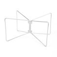 thumbnail image 2 of Soporte de caja de aleación de aluminio, soporte plegable portátil para cocinar en viajes (plateado, talla L)., 2 of 9