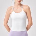 thumbnail image 6 of GigrtiJin Women's Open Back Workout Tank Top with Built in Bra Athletic Racerback Slim Gym Yoga Camisole Tops, 6 of 8