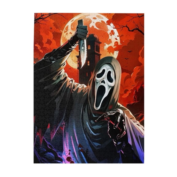 Scream Ghostface 500 Pieces Wooden Puzzle Jigsaw Puzzles For Adults - Puzzles Gifts