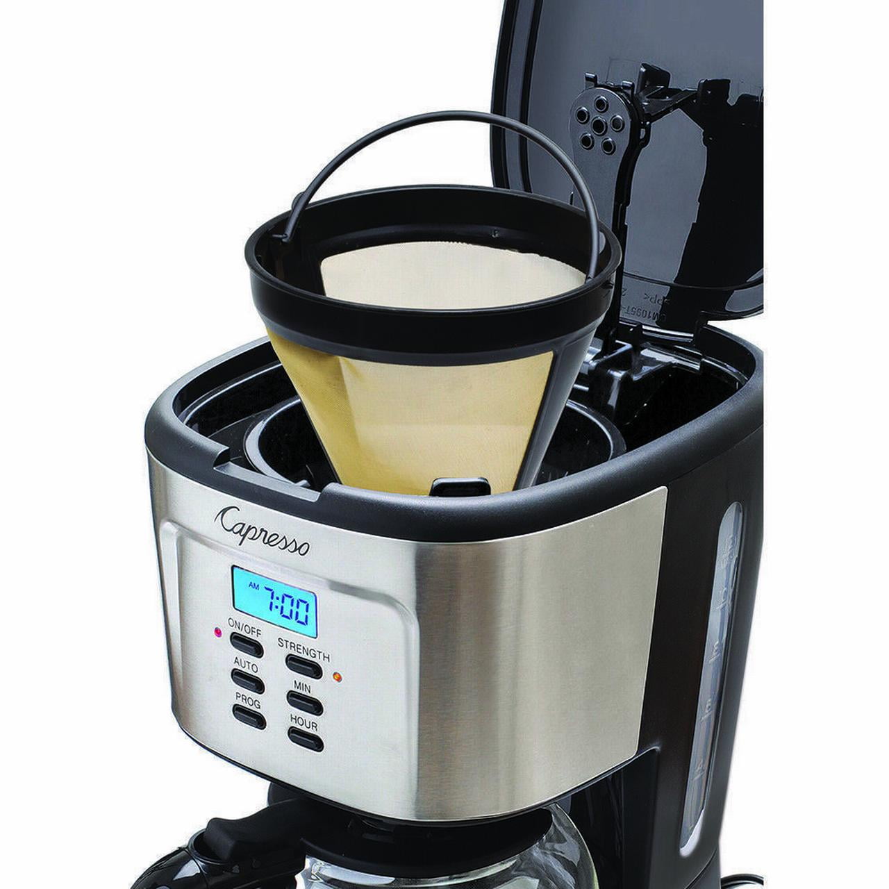 Capresso 12-Cup Programmable Coffee Maker, Stainless Steel