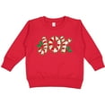 thumbnail image 2 of Inktastic Candy Cane Joy Toddler Sweatshirt, 2 of 4