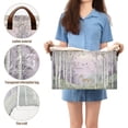 thumbnail image 5 of Yayeee Foldable Storage Basket for Shelves with Handles Waterproof Cloth Bins, Purple Deer, 5 of 7