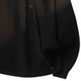 thumbnail image 4 of Button Down Sweaters For Men Casual Long Sleeve Crew Neck Sweatshirts Knitted Lightweight Comfy Fall Winter Tops Outfits (2XL, Black-2), 4 of 4