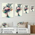 thumbnail image 4 of Designart Cute Flamingos Floral Art III Canvas Wall Art, 4 of 5