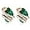 05-May Birthstone-Emerald Green, variant on Leafael Wish Stone Stud Earrings with Alexandrite Light Purple Birthstone Crystal for June, Silver-tone