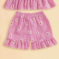 thumbnail image 4 of Paguaki Toddler Girls Clothes 1T 2T 3T 4T 5T Summer Outfits Floral Print Sleeveless Tank Top And Shorts 2-Piece Set Toddler Clothes, 4 of 5