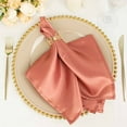 thumbnail image 5 of BalsaCircle 10 Pieces 20" Cinnamon Rose Satin Dinner Napkins Wedding Party, 5 of 8