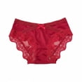thumbnail image 5 of Ankishi Satin String Bikini Panties Lace Trim Sexy Lingerie Underwear String Bikini Panties for Valentine's Day Dating, 5 of 7