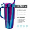 thumbnail image 4 of Silipint Silicone 8 oz Kids Straw Tumbler, Prism, 4 of 4