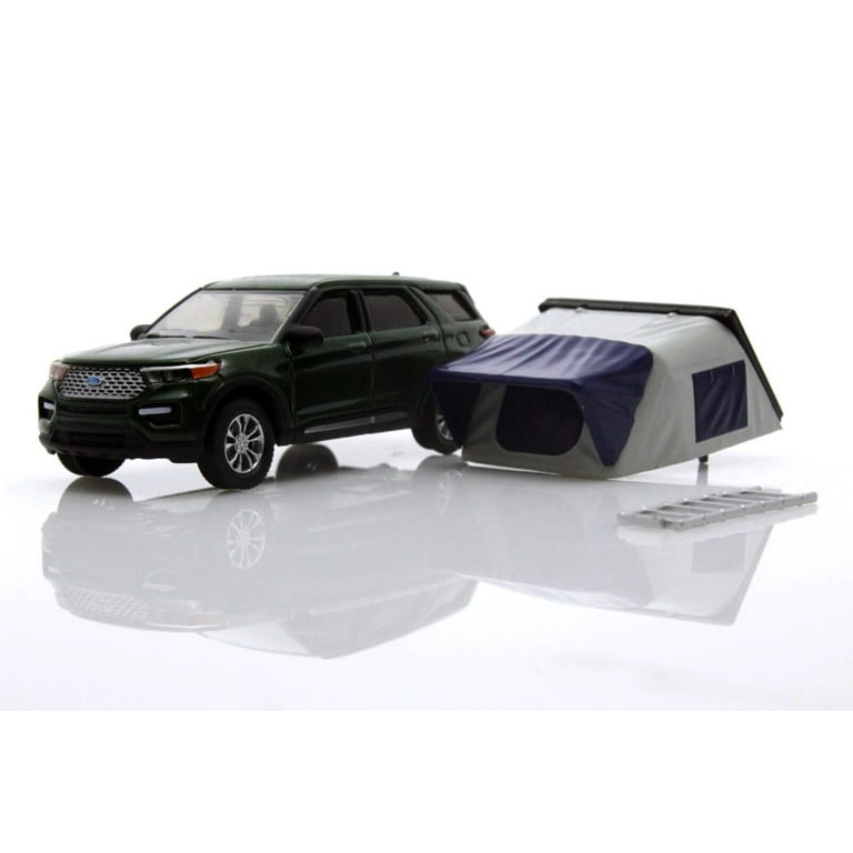 2022 Ford Explorer Limited w/ Rooftop Tent, Dark Green