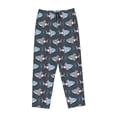 thumbnail image 4 of Daiia Shark Wearing Swim Ring Women's Sleep Pant with Pockets and Drawstring,Pajama Pants-Small, 4 of 9