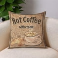 thumbnail image 3 of Linen Square Throw Pillow Cover Retro Printing For Couch Sofa Bedroom, 3 of 5