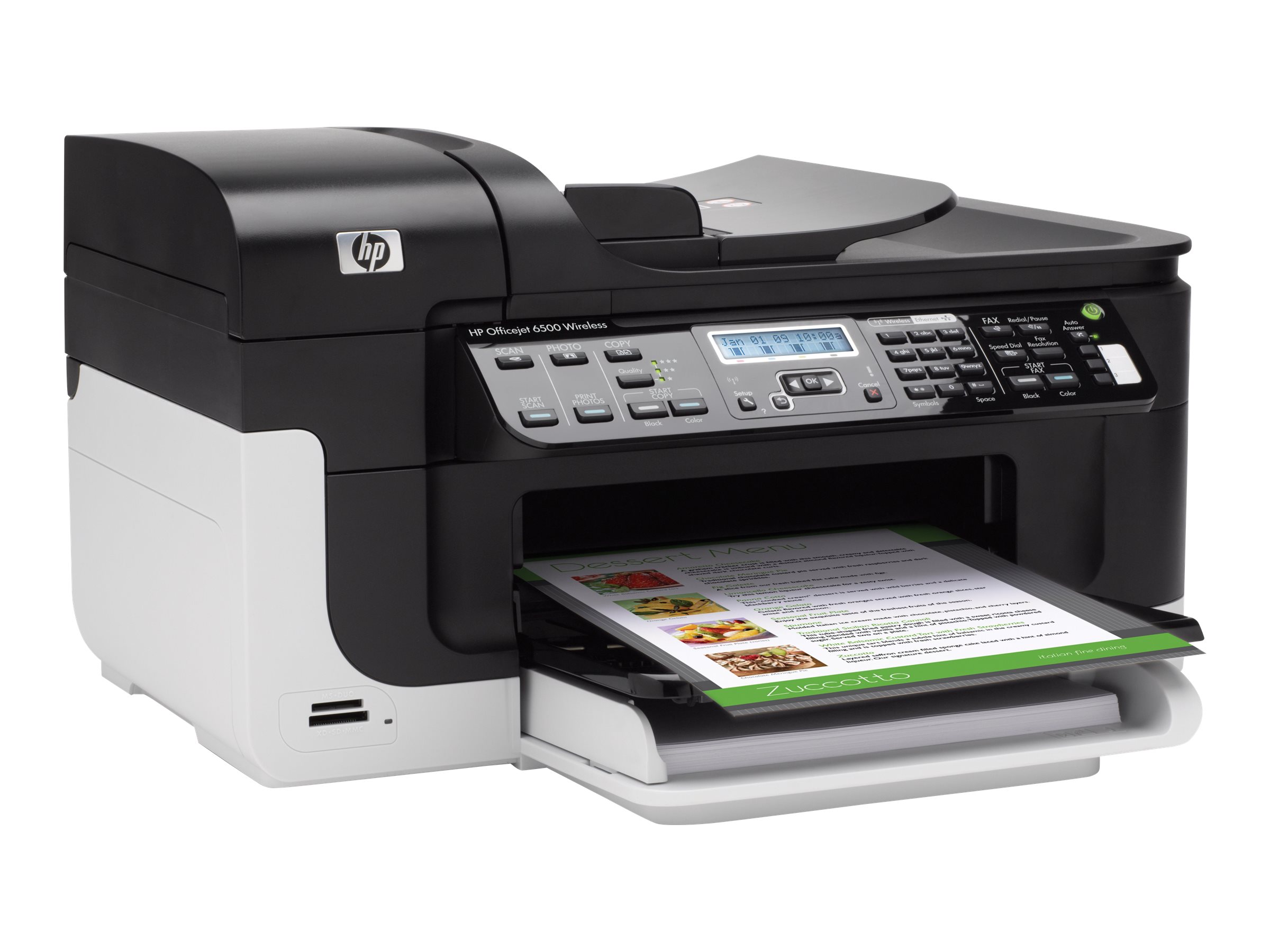 HP Officejet 6500 Wireless All-in-One E709n - Multifunction printer - color  - ink-jet - Legal (8.5 in x 14 in) (original) - Legal (media) - up to 32  ppm ...