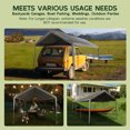 thumbnail image 4 of Abba Patio 10x20 ft Carport Replacement Canopy Top Cover, Grey - Outdoor Cars Shelter (Frame Not Included), 4 of 10