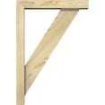 thumbnail image 3 of Ekena Millwork 4"W x 18"D x 26"H Traditional Block Rough Sawn Bracket w/ Offset Brace, Douglas Fir, 3 of 25