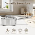 thumbnail image 6 of Carote 2QT Tri-Ply Stainless Steel Ceramic Nonstick Saucepan, Induction Ready, 6 of 6