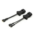thumbnail image 1 of 2Pcs Hembra Conector de Claxon Adaptador Plástico Negro Cable de Bocina para Coche, 1 of 1